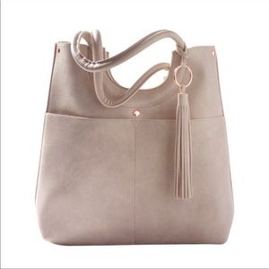 ULTA Beauty Mother’s Day Gift Large Tote Bag Sand Beige W/Tassel NWT